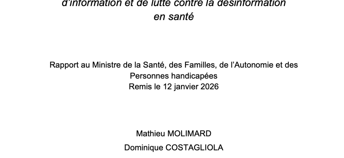 Bilan des forces et des faiblesses Recommandations pour une stratégie nationale d’information et de lutte contre la désinformation en santé
